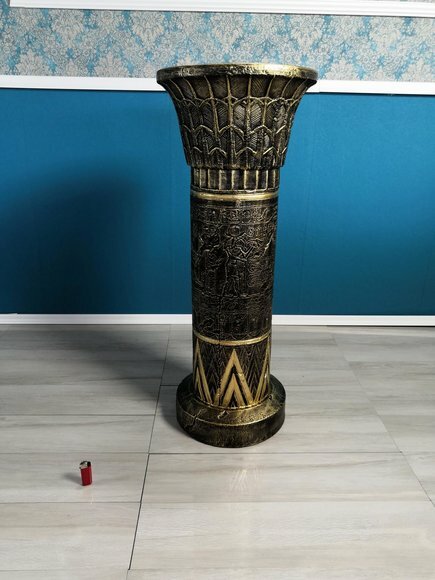 Medusa Säule Römische Säulen Marmor Skulptur Figur Deko Ständer 89cm