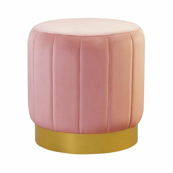 Pouf Fußhocker Rund Hocker Polsterhocker Sitzhocker Hocker Ottomane Relax Neu