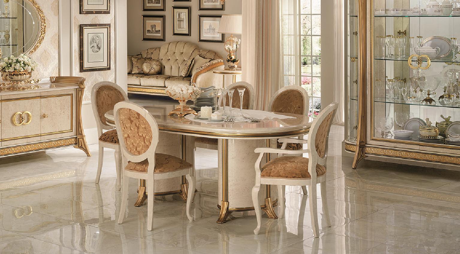 arredoclassic™ Luxus Esszimmer Klassisches + 4 Stühle Stuhl Set Garnitur