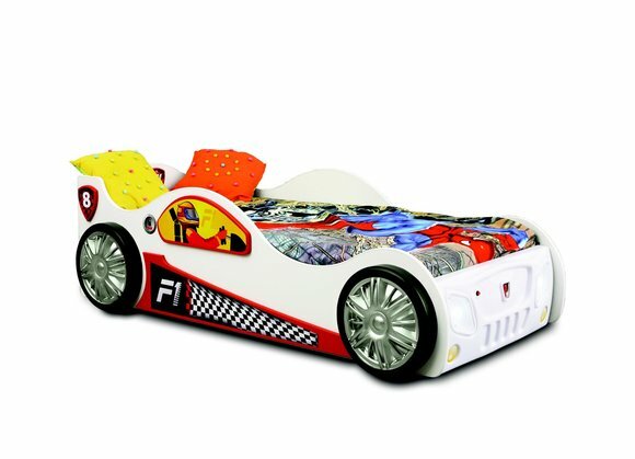 Rennwagen Auto Bett Kinder Möbel Schlaf Zimmer Kind Holz Betten + Matratze Neu