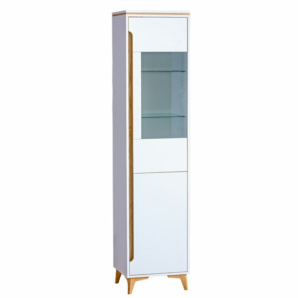 Vitrine Vitrine Anrichte Schrank Regal Modern Stil Wohnzimmer Kollektion Weiß