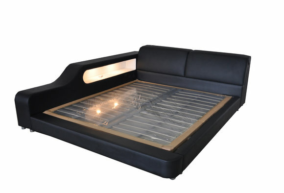 Design Luxus Bett Polster Ehe Hotel Moderne Betten Leder 140/160/180/200 LB8818
