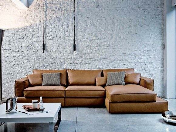 Design Sofa Ecksofa Polster Eckgarnitur Couchen Leder Wohnlandschaft