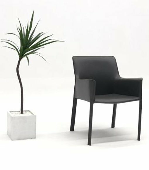 Design Lehn Stühle Polster Ess Zimmer Club Küche Lounge Wohn Möbel