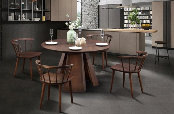 Rund Tisch Ess Zimmer Runde Holz Tische Designer Original Italienische Möbel Neu