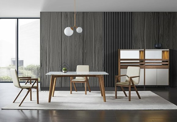Ess Zimmer Italienische Design Möbel Komplett Set Tisch Stühle Vitrinen