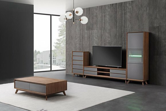 Wohnwand Schrank Moderne Design RTV Schränke Multifunktions Tisch
