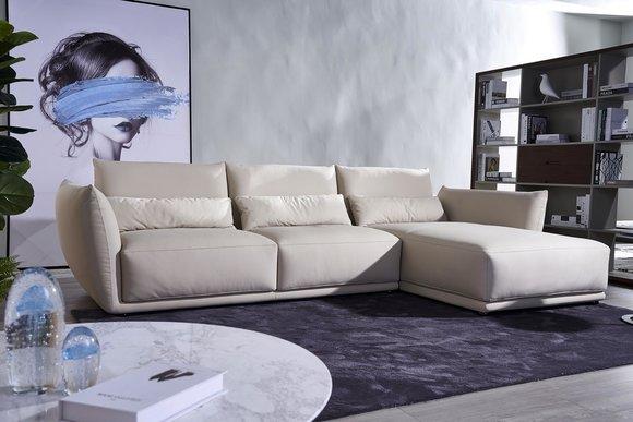 Garnitur Italien Sofa Leder Eck Couch Sitz Landschaft L Form Luxus Wohn