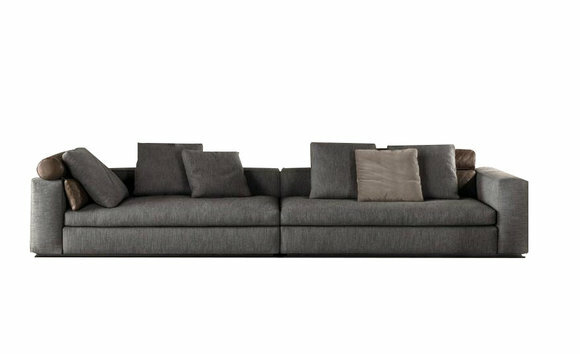 XXL Tiefe Sitz Polster Couch Vier Sitzer Couchen 4er Big Sofa Italienische Möbel