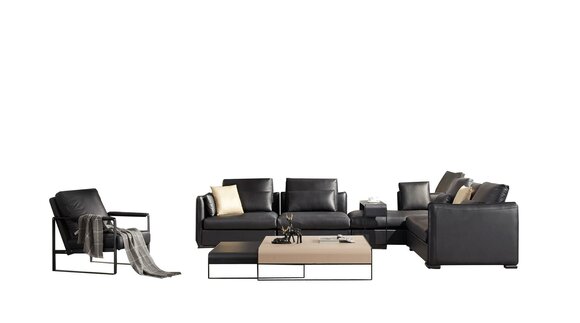 Italienische Möbel Sitz Leder Wohn Zimmer Couchen Sofa Garnitur Landschaft
