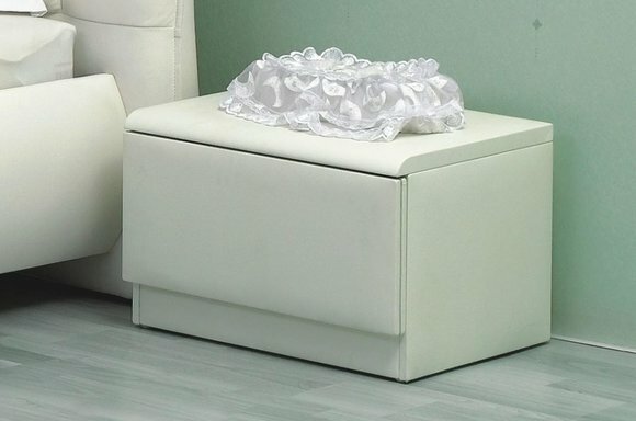 Designer Nacht Tisch Konsole Luxus Nachttische Beistell Leder Konsolen