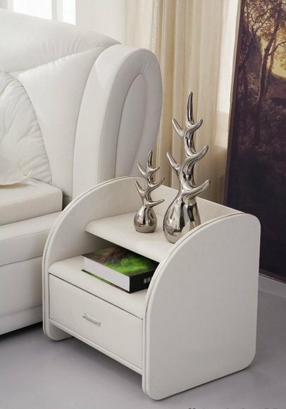 Design Nacht Leder Modern Schlaf Zimmer Beistell Konsole Tische Tisch