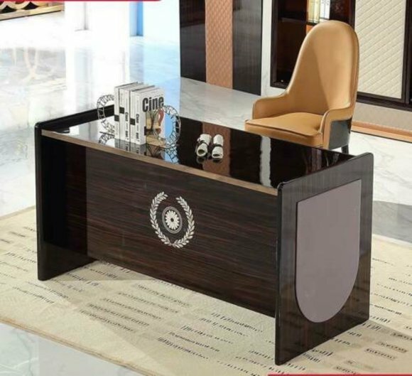 Design Tisch Sekretär Luxus Schreib Büro Möbel Metall Hochglanz Tische