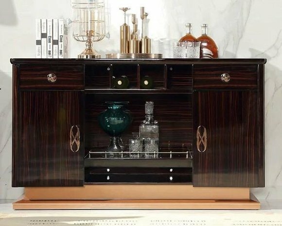 Hoch Schrank Kommode Side Low Board Kommoden Designer Edel Holz