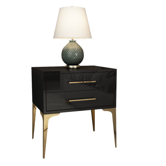 Design Nacht Tisch KonsoleTische Konsolen Schlaf Zimmer Beistell Metall Glanz