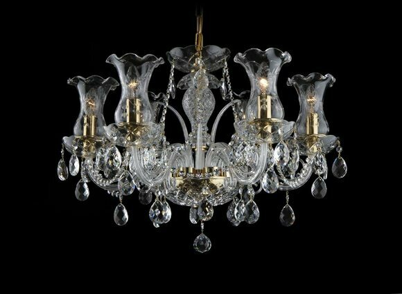 Decken Pendel Kronleuchter Elite Bohemia Kristalle Luster