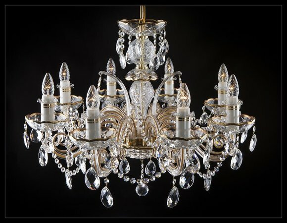 Klassischer Kronleuchter Leuchte Lampe Decken Beleuchtung Kristall Neu