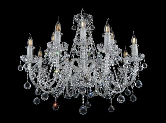 Klassischer Decken Kronleuchter Leuchte Lampe Beleuchtung Kristall Neu