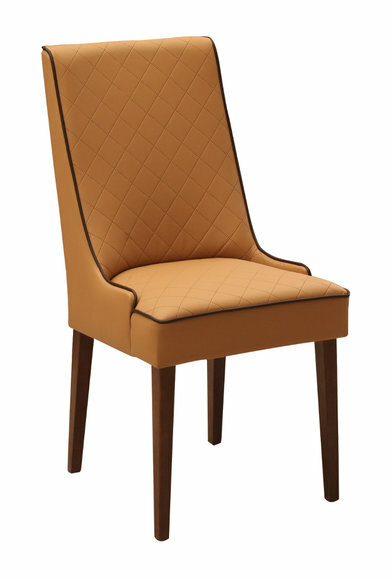 Gepolsterte Esszimmer Stühle 2x Stuhl Gruppe Stühle Garnitur Textil Stoff Neu