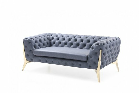Sofa Chesterfield Couch Polster XXL Big Garnitur Textil 4+2 designer Couchen Neu