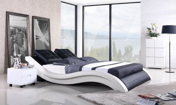Design Betten Doppel Hotel Gestell Schlaf Zimmer Leder Luxus Modernes