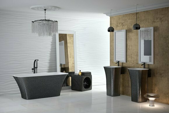 Exclusive Freistehende Design Badewanne Moderne Wanne Bad Frei stehend