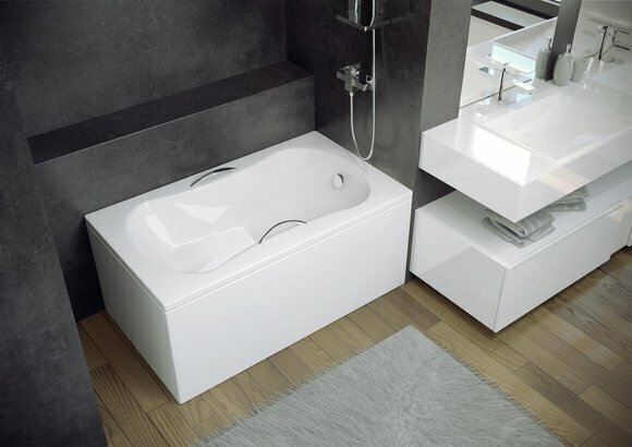 Badewanne Eckwanne Eck 120*70 cm Acrylwanne Wanne Bad Eckbadewanne