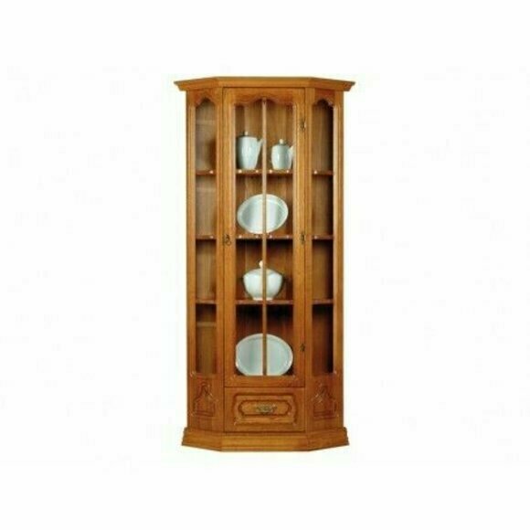 Klassische Schrank Anrichte Vitrine Kommode Vitrinen Glasschrank Vitrinenschrank