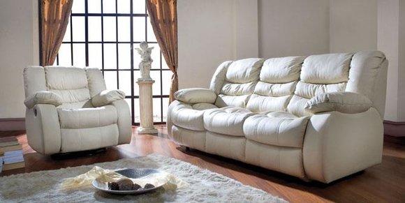 Multifunktions Couch Sofagarnitur Ledersofa 3+2+1 Relax Kino Sofa Set Polster