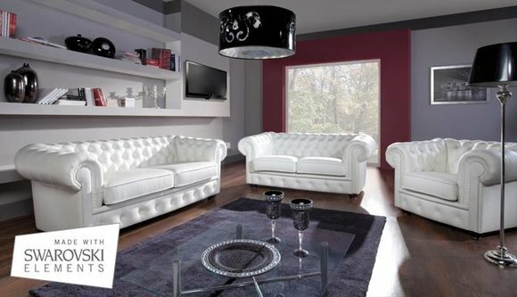 Sofagarnitur 3+1+1 Sitzer Design Relax Sofas Polster Moderne Couchen