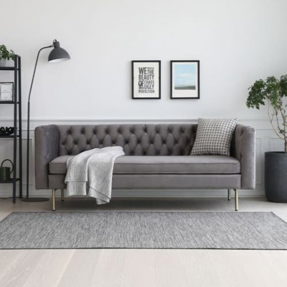 Sofa Luxus Textil Chesterfield Couch Sofas Polster 3 Sitzer Italienische Möbel