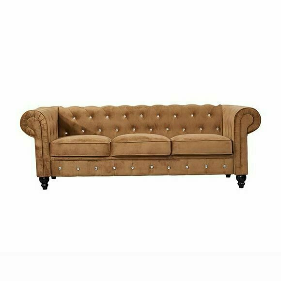Marken Möbel jvmoebel ® Chesterfield Sofa Couch Textil Stoff Garnitur Textil