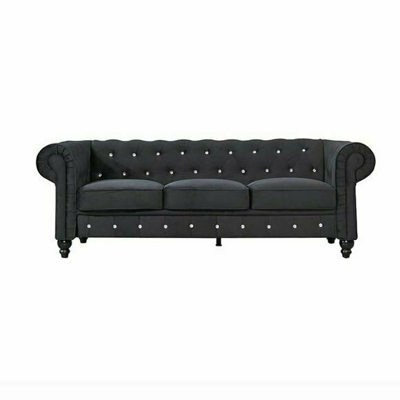Englische Sitz Polster Couch - Textil Sofa Schlaf Sofas Couchen Neu
