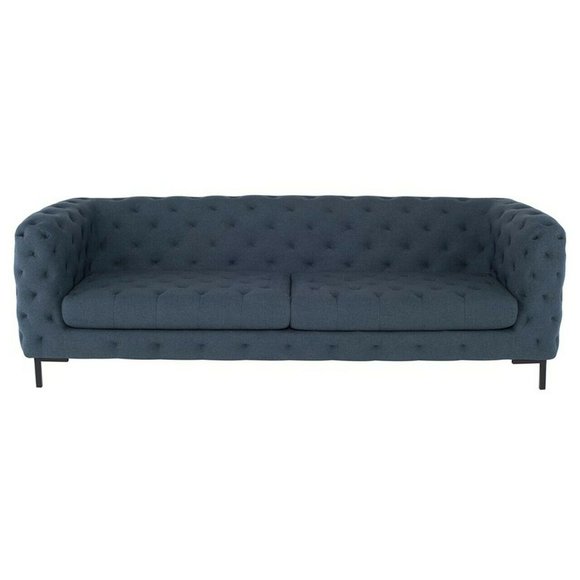 Chesterfield Sofa Couch Polster Stoff Leder Couchen Textil Garnitur 3 Sitzers