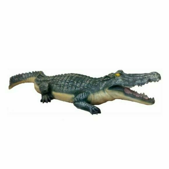 Dekorative Statue Garten Figuren Statuen 50cm Krikodil Figur Plastik Neu Tier