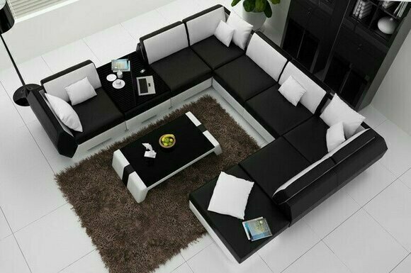 Polster Garnitur Sofas Couchen neu Sofa Couch Wohnlandschaft Eckgarnitur Ecksofa