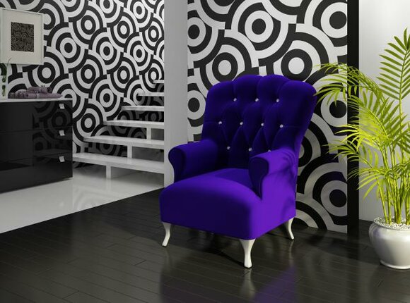 DESIGNER OHREN SESSEL POLSTER CHESTERFIELD ENGLISH KRISTALLSTEINE ANTIK RETRO