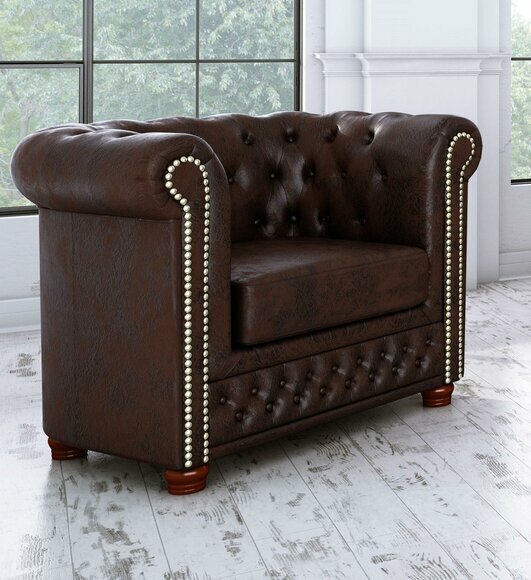 Sessel Design Couch Sofa Relax Lounge Club Polster Sitzer Luxus Fernseh 1 Sitzer
