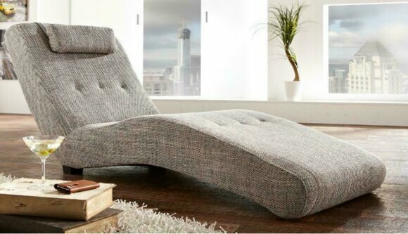 Chaiselongue Relaxliege Loungesofa Chesterfield Couch Sofa Liege Textil Liegen