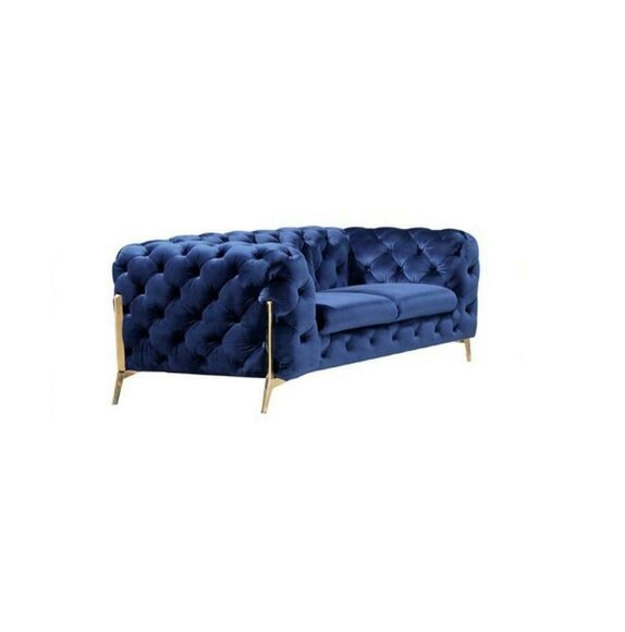 Luxus 2 Sitzer Couch Polster Sofa Leder Stoff Couchen Chesterfield Garnitur Neu