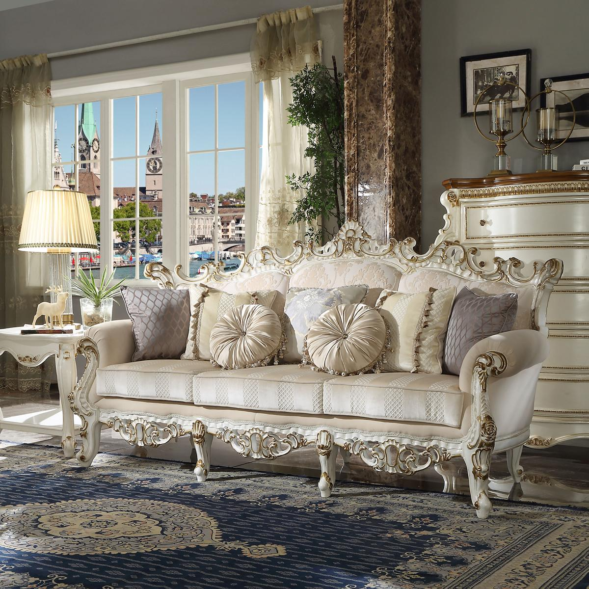 Klassischer 3 Sitzer Couch Sofa Couch Polster Sofas Couchen Barock Chesterfield