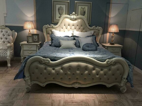 Design Bett Doppel Luxus Schlaf Zimmer Betten Leder Hotel 180x200cm Chesterfield