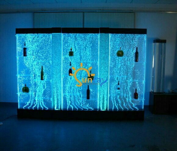 LED Regal Bar Wasser Wand Säule Beleuchtete Wasserwände Bar Theke Regal Möbel