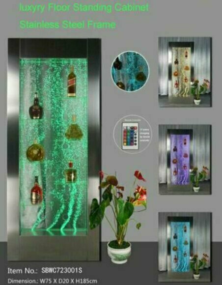 Regale Designer Beleuchtet Led Wasser Wand Bar Regal Säule Wassersäulen Theke