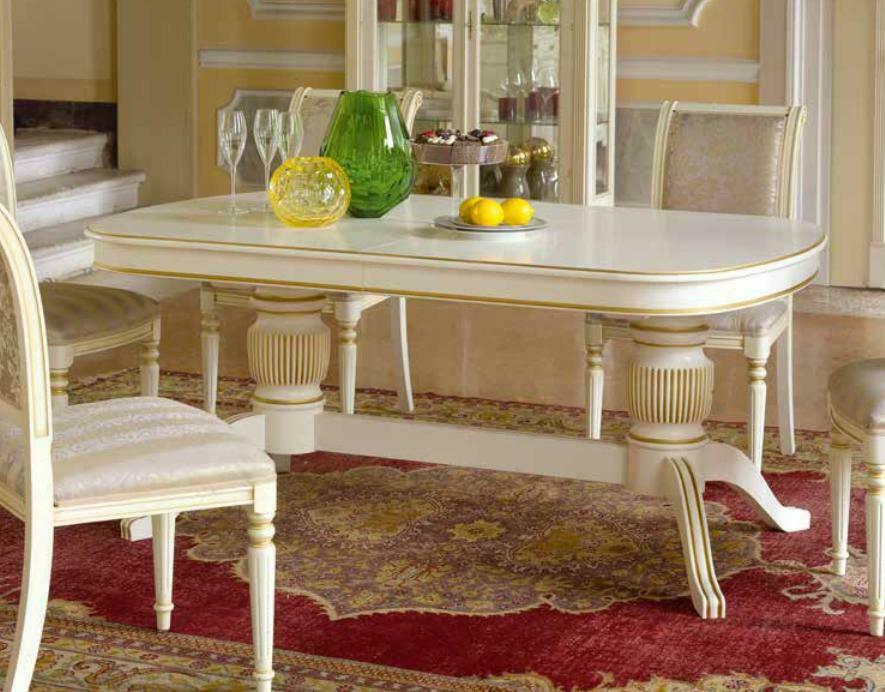 Barock Rokoko Stil Möbel Esstisch Tische Esszimmer Garnitur Tisch 170*110cm neu