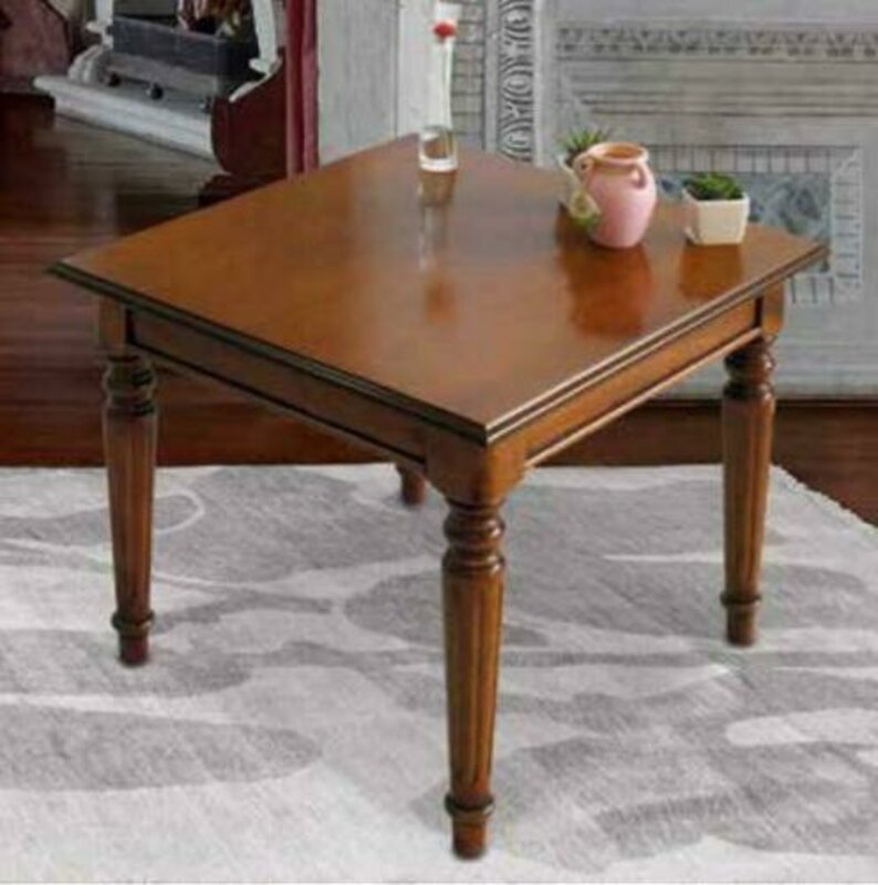 Wohnzimmertisch Couchtisch Beistelltisch Kaffeetisch Couch Holz Tisch Antik Stil