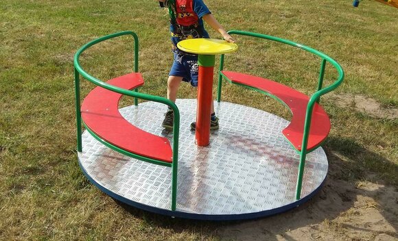 Drehbare Kinder Karusselle Spielplatz MADE IN EU Carousel Spieleplätze Geräte