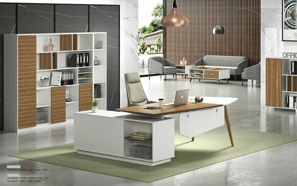 Aktenschrank Bücherregal Regale Schrank Luxus Büro Möbel Schränke 240cm Holz neu