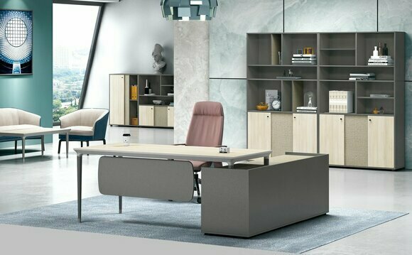 Chef Schreibtisch Eckschreibtische Tisch Kanzlei Praxis Tische Büro Einrichtung