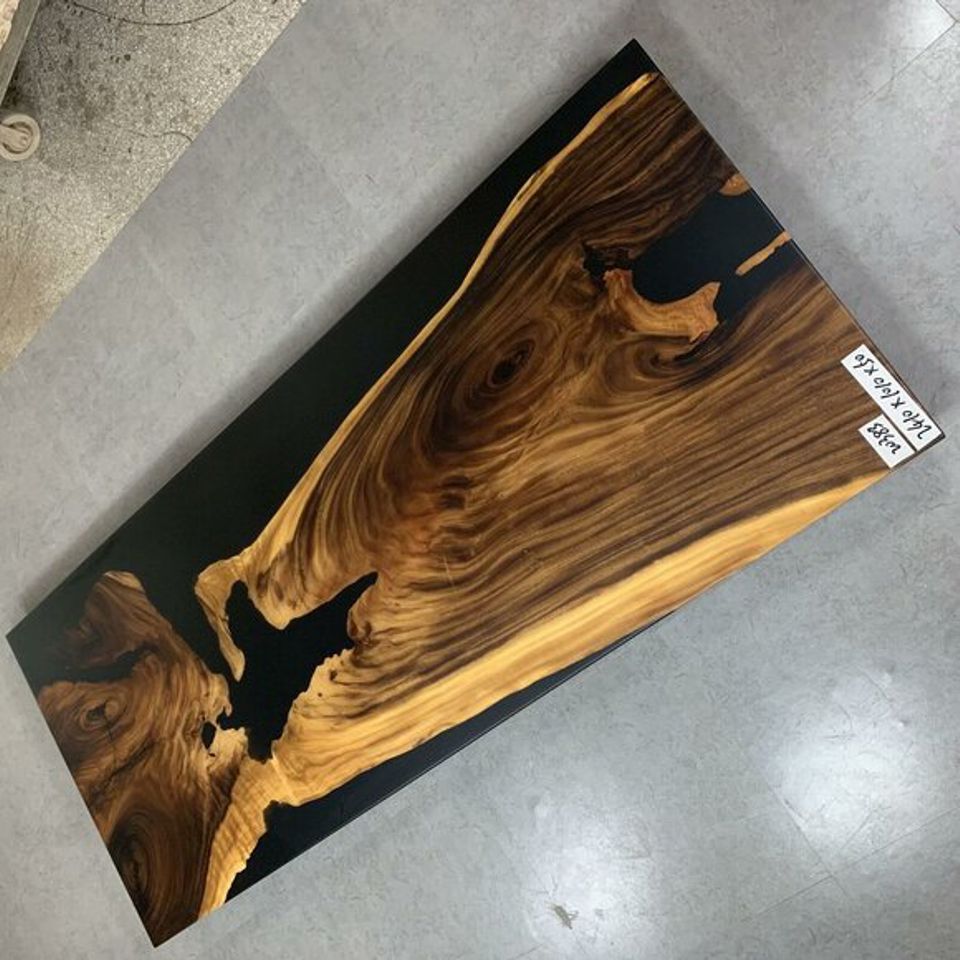 Epoxidharz Esstisch River Table Echtes Holz Massiv Tische 240x100 Flusstisch Neu